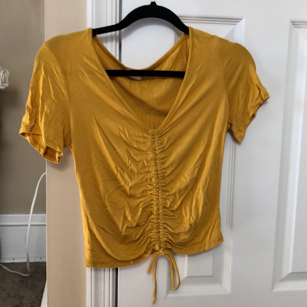 Short Sleeve Cinched Top